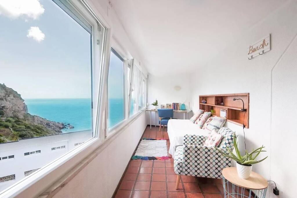 Estudio Vista Mar Com A/C E Acesso Privado A Praia Leilighet Sesimbra Eksteriør bilde