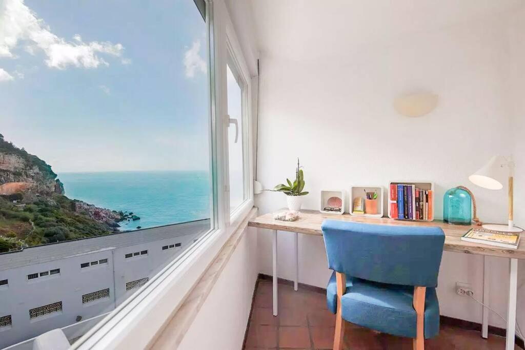 Estudio Vista Mar Com A/C E Acesso Privado A Praia Leilighet Sesimbra Eksteriør bilde